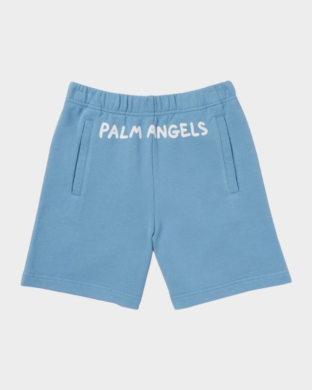 Boy's Classic Logo-Print Sweat Shorts, Size 4-12
